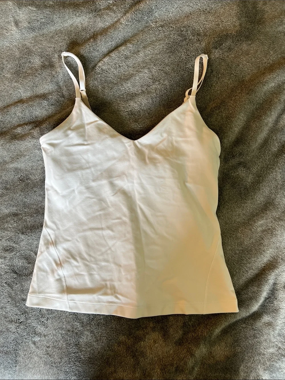 lululemon athletica White V-Neck Cami Tank